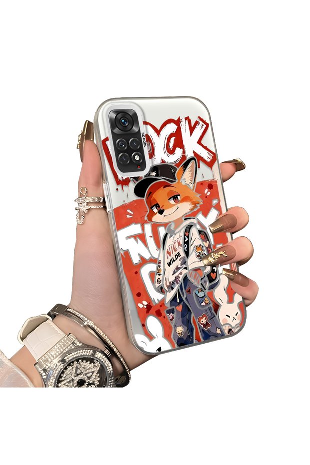 Xiaomi Redmi Note 11/Note 11S Compatible Hard Acrylic Back Silicone Edge Lens Protection Double Case
