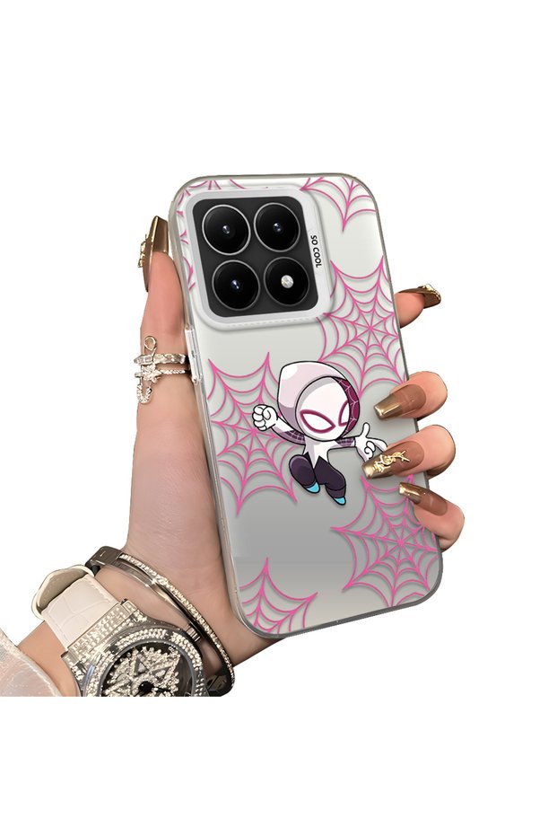 Xiaomi Mi 15t Compatible Hard Acrylic Back Silicone Edge Lens Protection Double Case