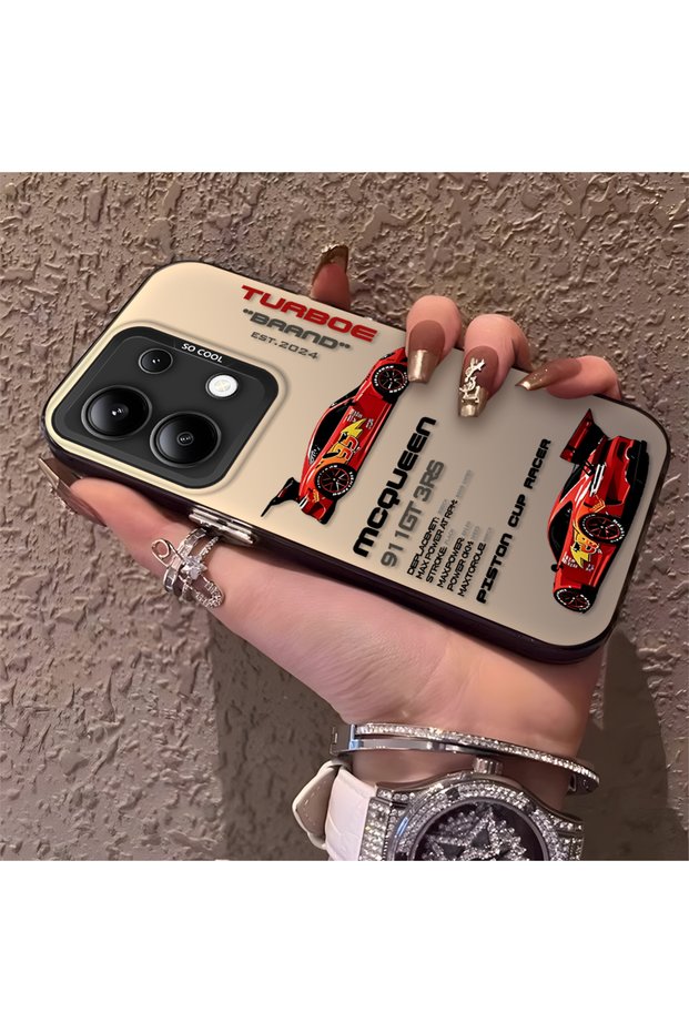 Redmi Note 13 4g Compatible Daily Use Compatible Trend Racing Car Case, Protective Cover