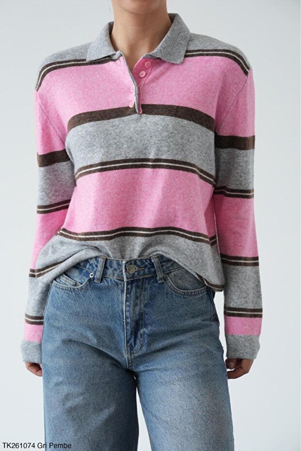 Women's Striped Knit Sweater