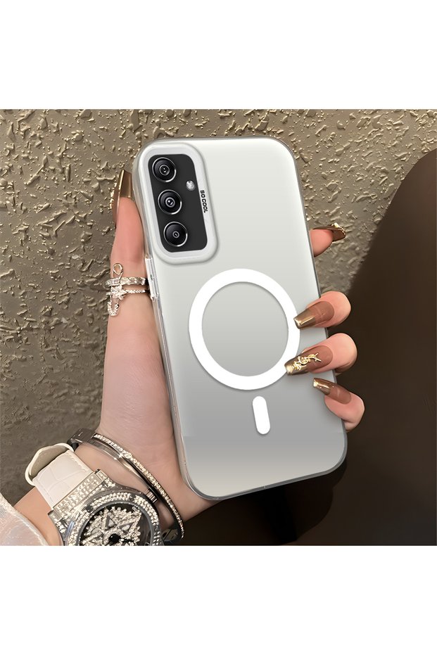 Samsung Galaxy M34 Compatible Minimal Printed Ring Appearance Hard Case, Does Not Have Magnetic Features