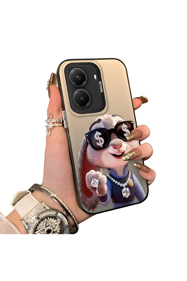 Xiaomi Poco X7 Pro Compatible Hard Acrylic Back Silicone Edge Lens Protection Dual Case