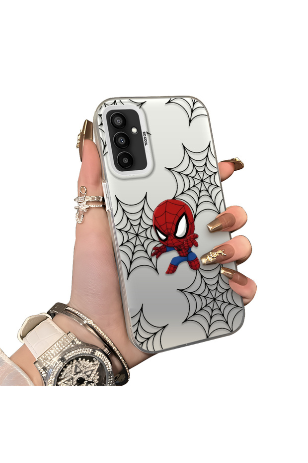Samsung Galaxy M13/M23 Compatible Hard Acrylic Back Silicone Edge Lens Protection Double Case