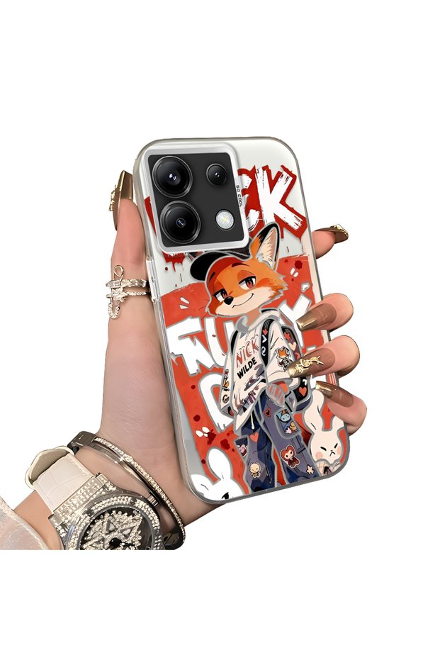 Xiaomi Redmi Note 13 Pro 5g Compatible Hard Acrylic Back Silicone Edge Lens Protection Double Case
