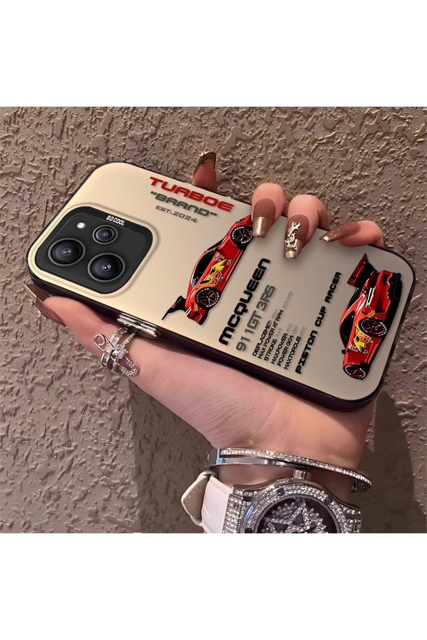 Redmi 12 4G/5G Compatible Daily Use Compatible Trend Racing Car Case, Protective Cover