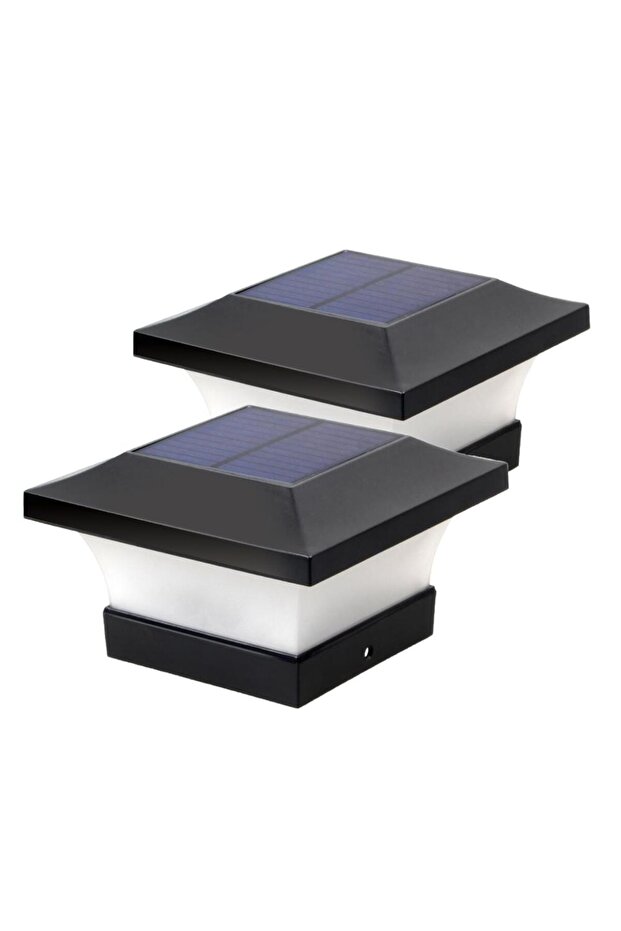 6000k 2PACKS 2pcs Solar Light Fence Light IP65 Outdoor Solar Lamp For Garden Decoration Gate Fence W
