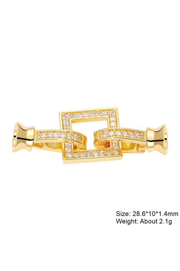 As Photo Gold Juya Handmade 18K Gold Plated Decoration Connector Fastener Lock Clasps Accessories Fo
