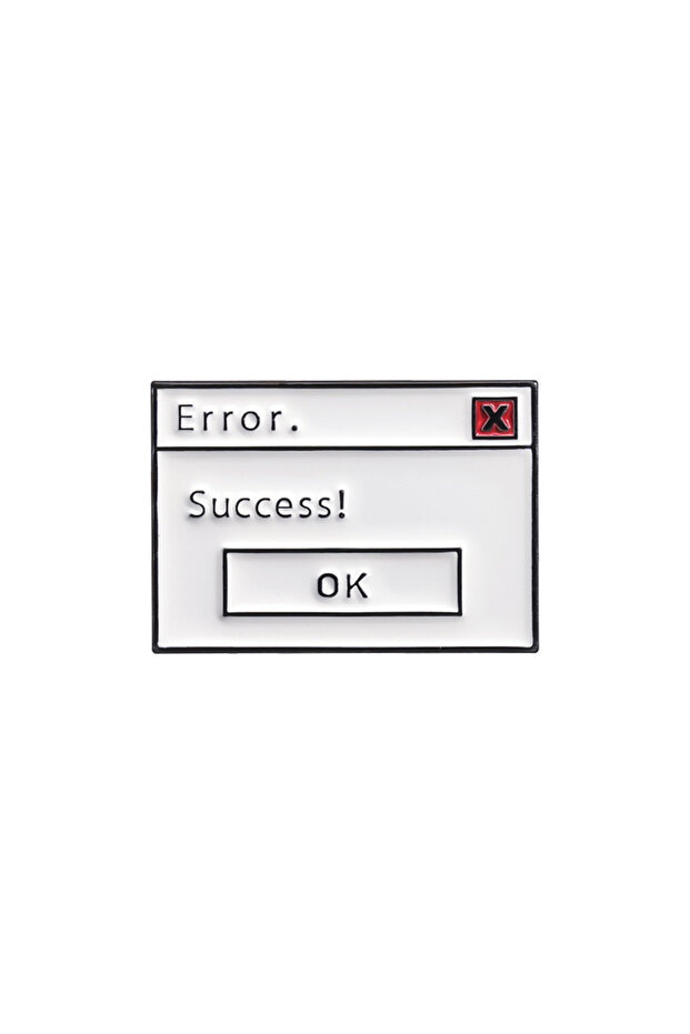 Style 1 Computer Erro Message Enamel Pins Windows Xp Task Failed Successfully Page Jump Box Brooches