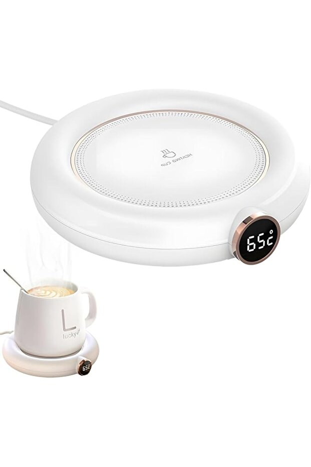 Lpmt Warm Cup Pad Coffee Cup Warmer Smart Stable Cup Pad Volcano Heater with 3 Setting