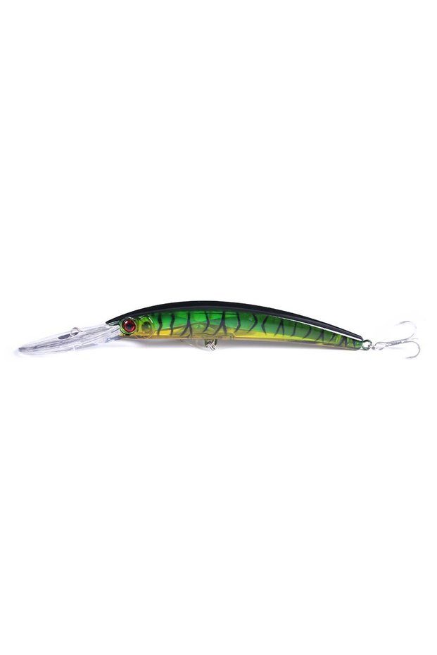 001 HENGJIA 17cm 23.5g Minnow Fishing Lure Laser Artificial Bait 3D Eyes Fishing Wobblers Bait Crank
