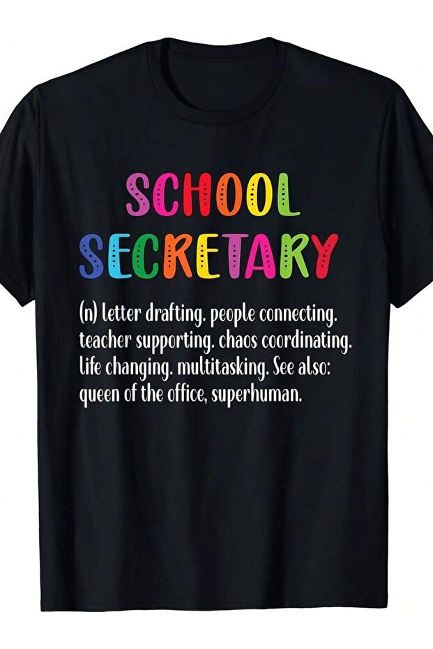 تي شيرت رجالي من Definition School Secretary Squad