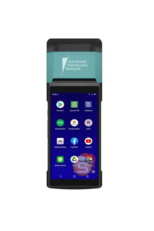 جهاز نقاط البيع Sunmii V2 مع طابعة إيصالات ومكبر صوت وكاميرا وماسح ضوئي للباركود - جهاز محمول متكامل / شاشة لمس 5.45 بوصة - نظام أندرويد 7.1، يدعم 4G وWi-Fi والبلوتوث - T5930