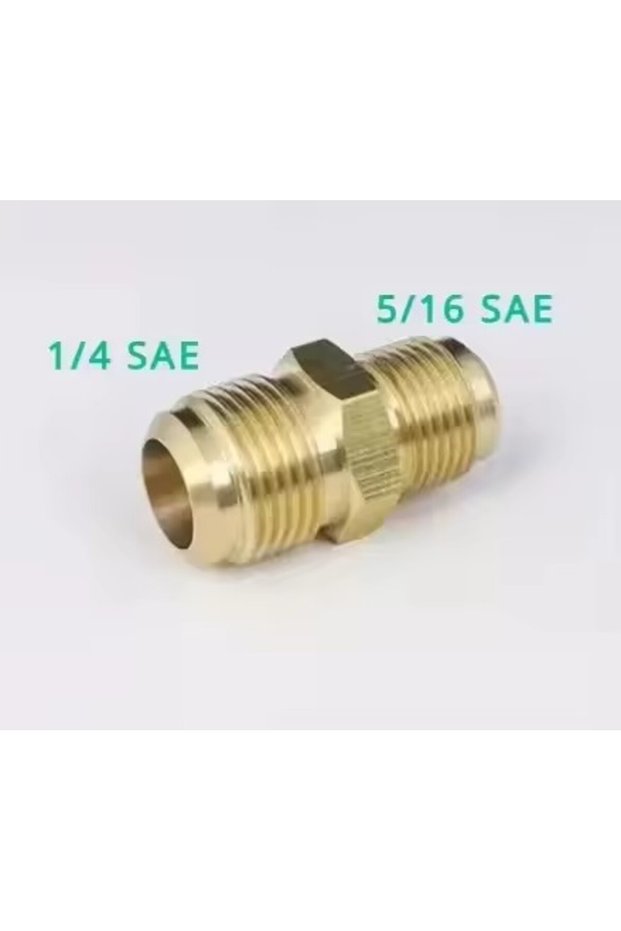 1l4 To 5l16 SAE 1pc Air Conditioner 1/4 3/8 1/2 5/8 3/4 SAE 45 Male Flare Straight Union Coupling Br