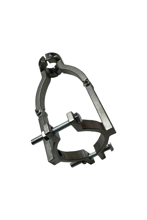 Silver Square Hole Drill Fixed Bracket Easy Installation and Disassembly For Woodworking Drill Bit A