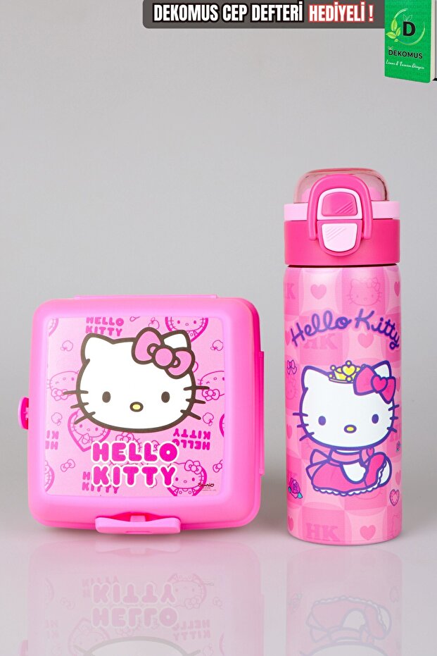 X Dekomus Licensed Love Shine Collection 600 ml Steel Flask and Nutrition Container Set