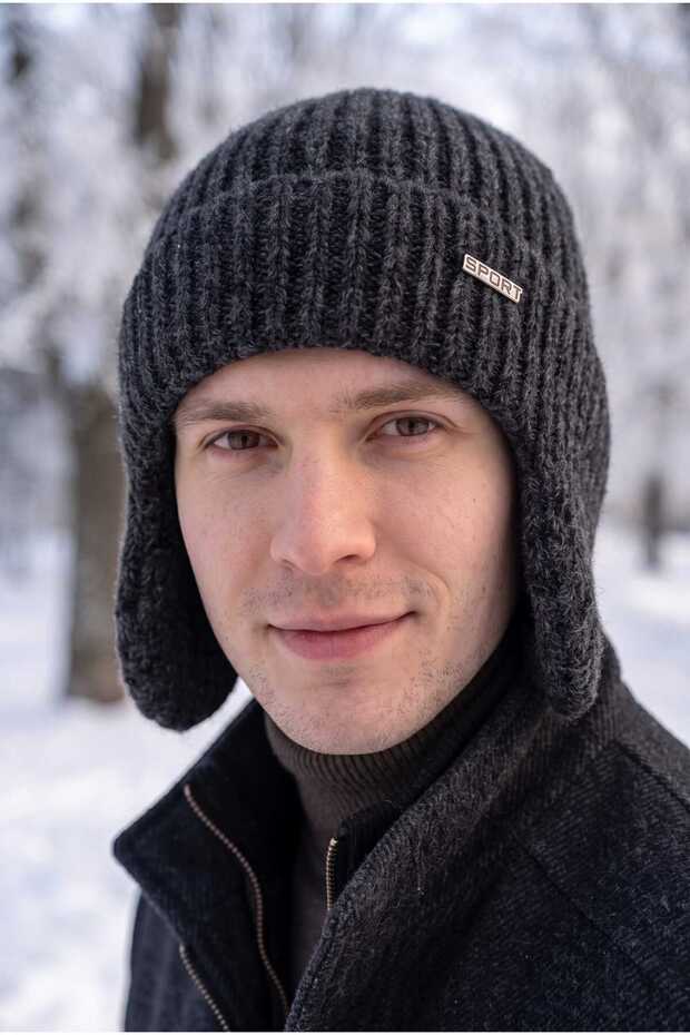 Men's Fleece-Lined Earflap Beanie
