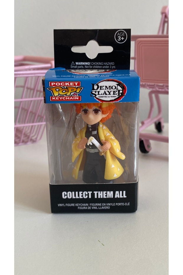 Demon Slayer Mini Figure Keychain 3-4cm Anime Manga Demon Hunters Zenitsu Inosuke