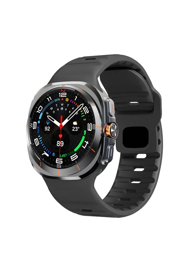 Galaxy Watch 7 Ultra black For Samsung Galaxy Watch 7 Ultra Strap 47mm Accessories correa Sport Sili