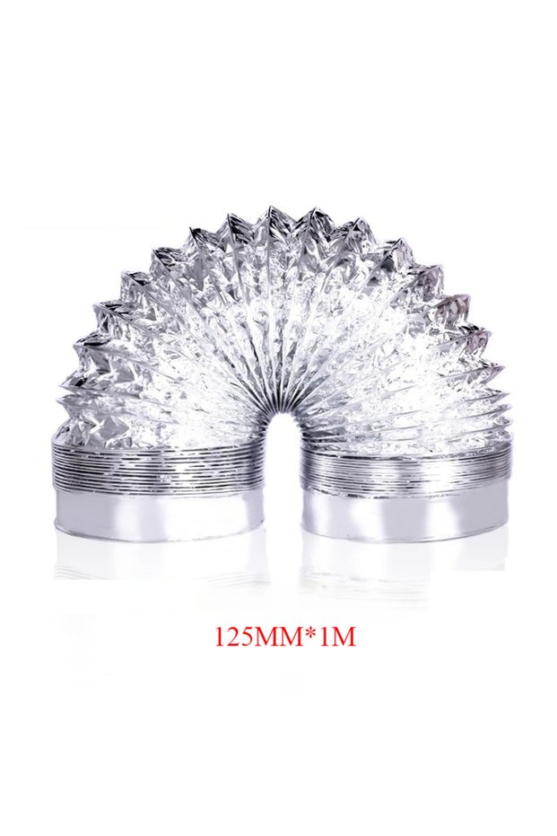 125mm 75/100/125/150mm Encrypted Aluminum Foil Ventilation Pipe Scalable Smoke Tube Kitchen Outlet B