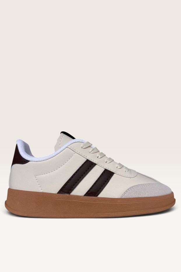 Unisex Comfortable Lightweight Sports Shoes Cream-Brown