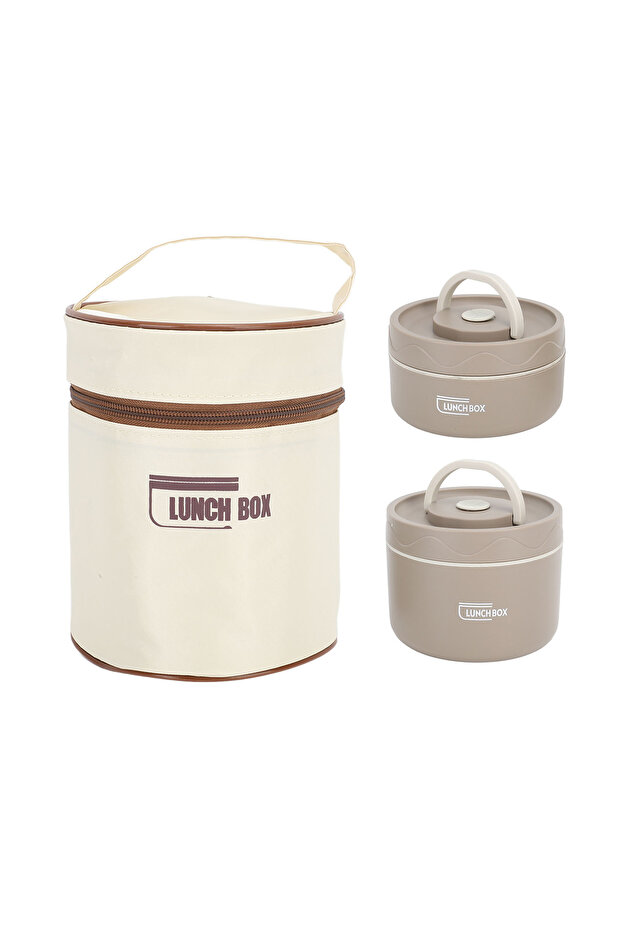 D Thermal Lunch Box 304 Stainless Steel Multifunction Portable Insulated Lunch Container with Therm