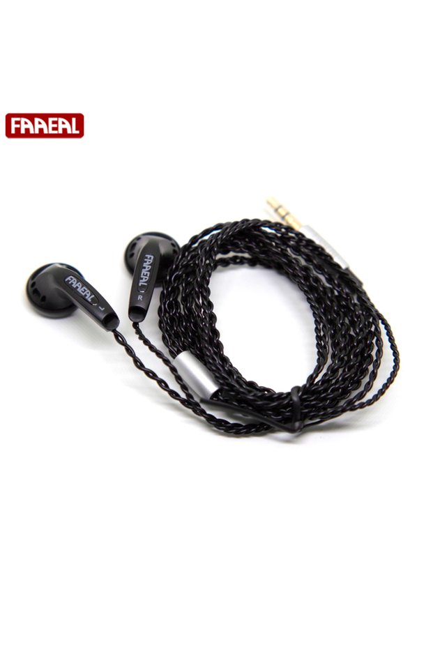 Black No Mic FAAEAL Snow-lotus 1.0 Earphone 64 Ohm DIY Earbuds Nice Female Vocal Music Earphones 3.5