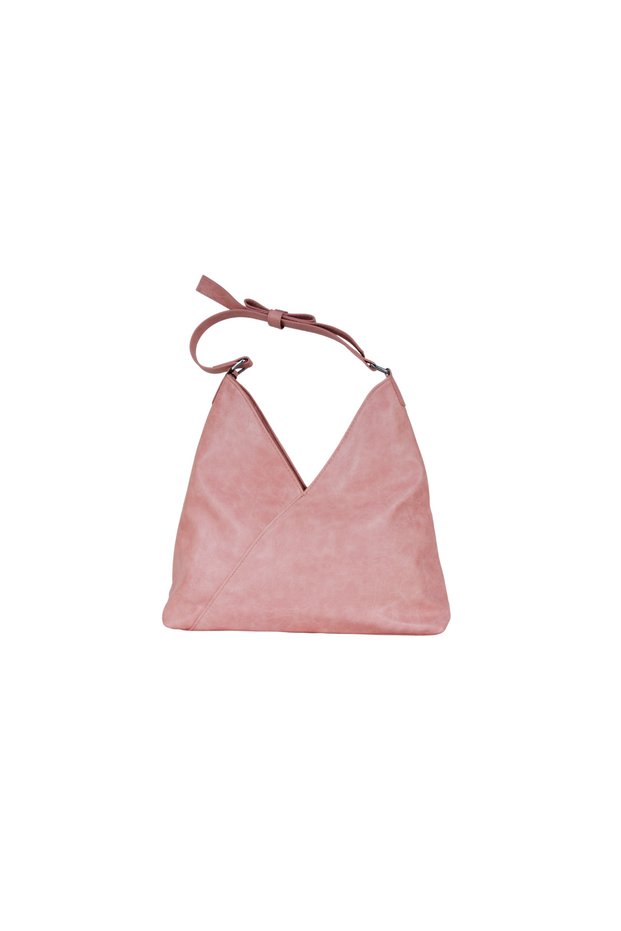 Duki Daso Pink Bow Women's Shoulder Bag | Summer Mt1634 Pink Single Compartment with Zipper and Pocket