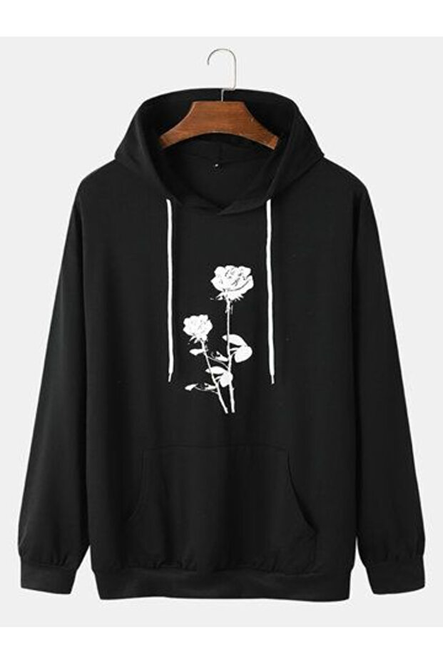 Unisex Printed Hooded Sweatshirt