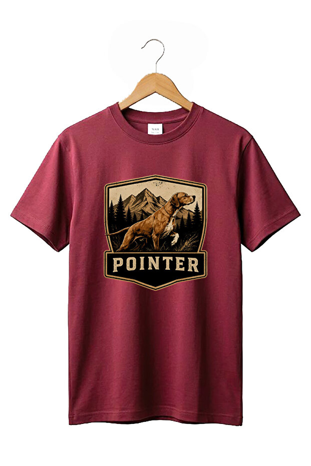 Hunting Hunting Pointer Hunter Dog Printed 100% Cotton Crew Neck Basic Tshirt