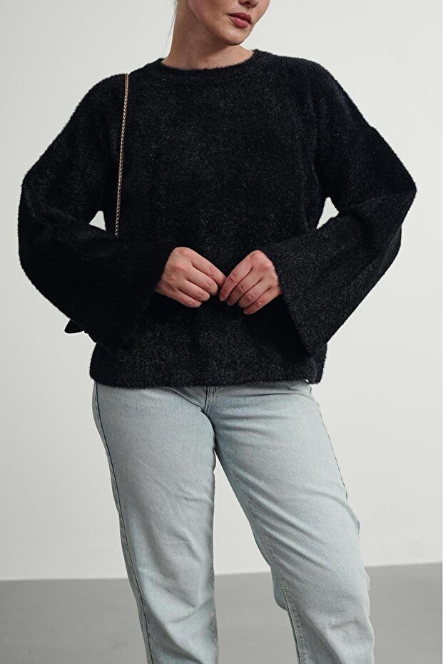 Gülce Moda Women's Knitwear Plush Sweater