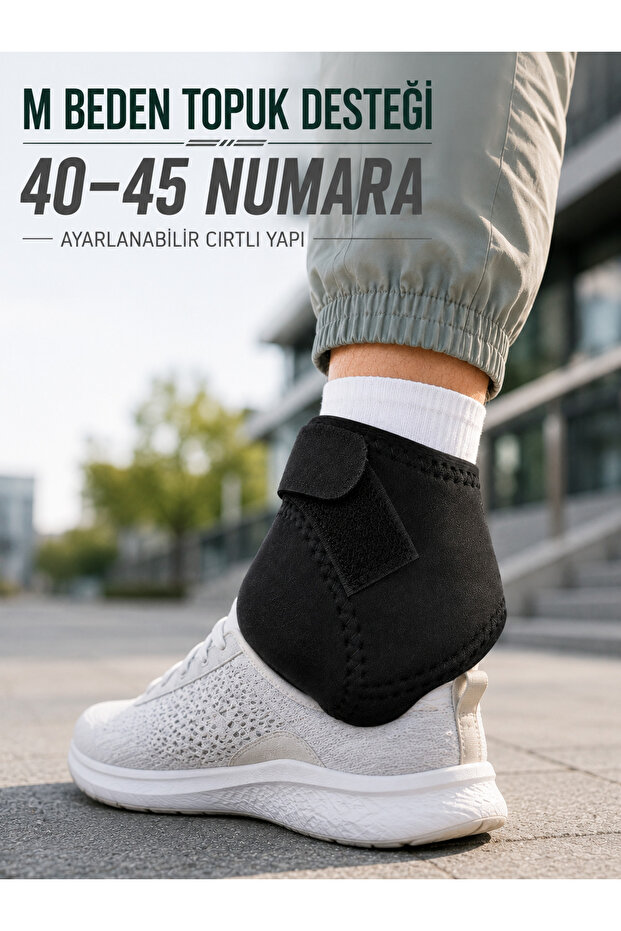 M Size Heel Socks, Size 40-45, Adjustable Velcro Heel Support
