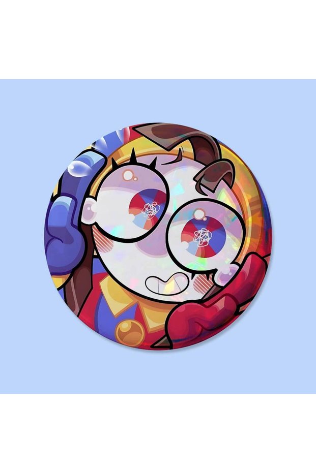 bilibili z14 25x25mm The A-Animated D-Digital Circus Badges 25 32 44 58 75 Mm Round Cosplay Pin Bag
