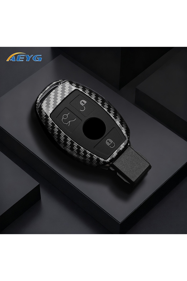 3 buttons Carbon1 ABS Carbon Fiber Car Key Case Cover For Mercedes Benz A B C E Class GLS GLA GLK GL