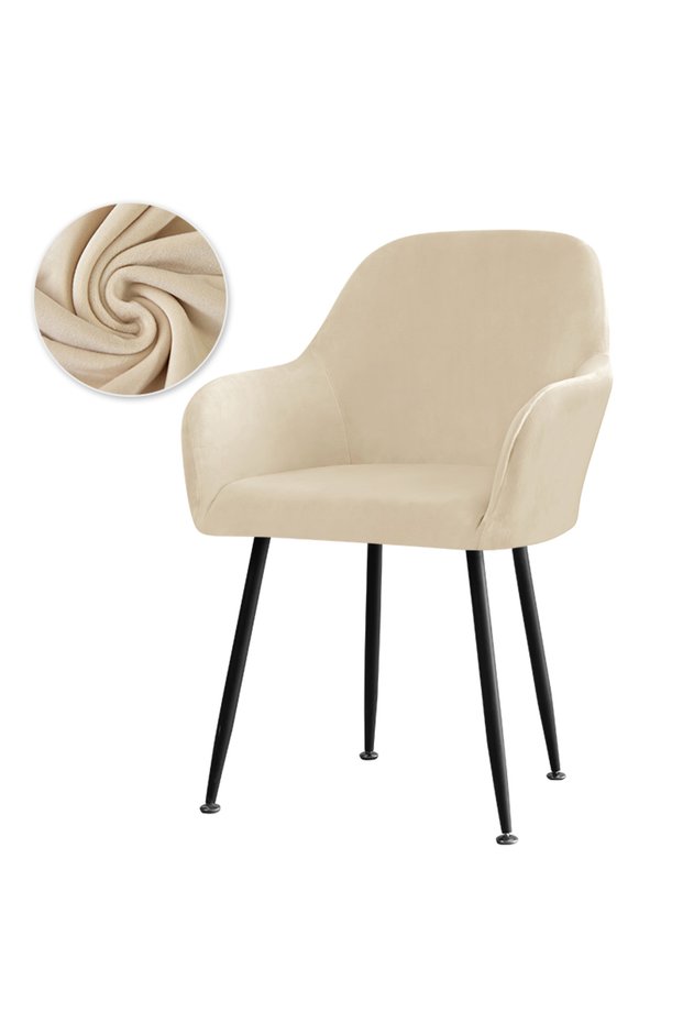 1pc Chair cover N2 Soft Velvet Dining Chair Cover Stretch Spandex High Armchair Covers Elastic Chair