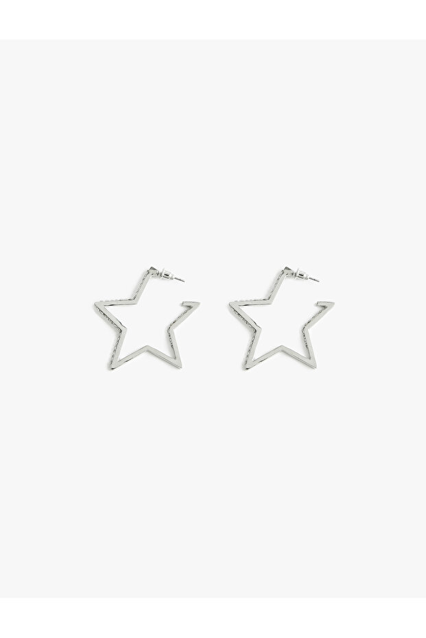 Star Shaped Earrings Large Size