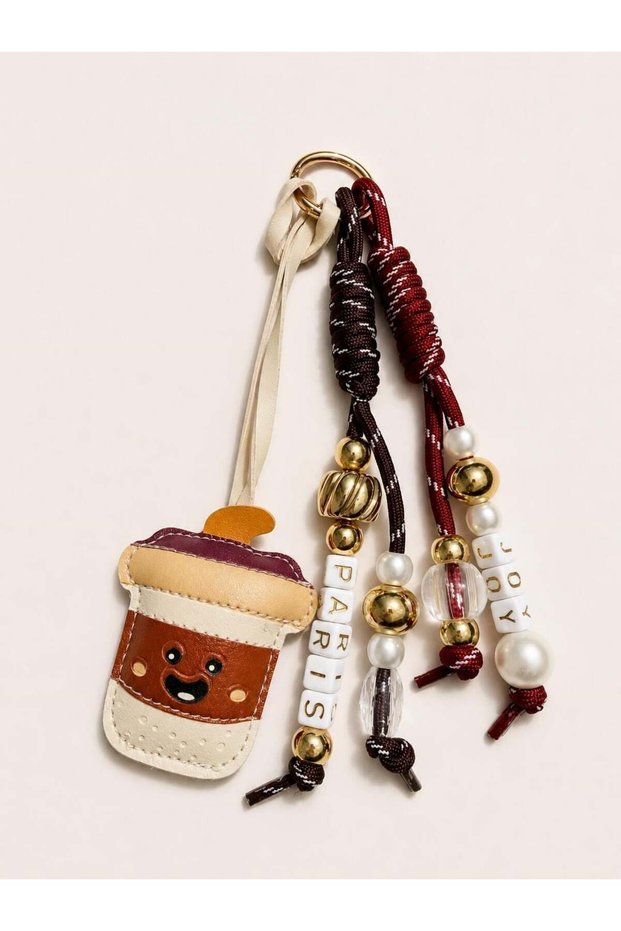 Joy Paris Burgundy Black Bag Charm