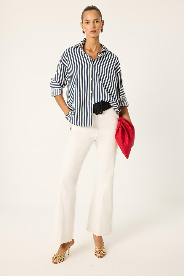 STRIPED RELAX SHIRT