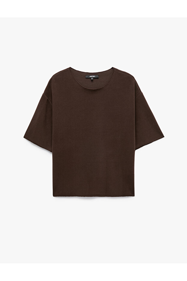 Regular Fit Crew Neck Basic Short Sleeve T-Shirt