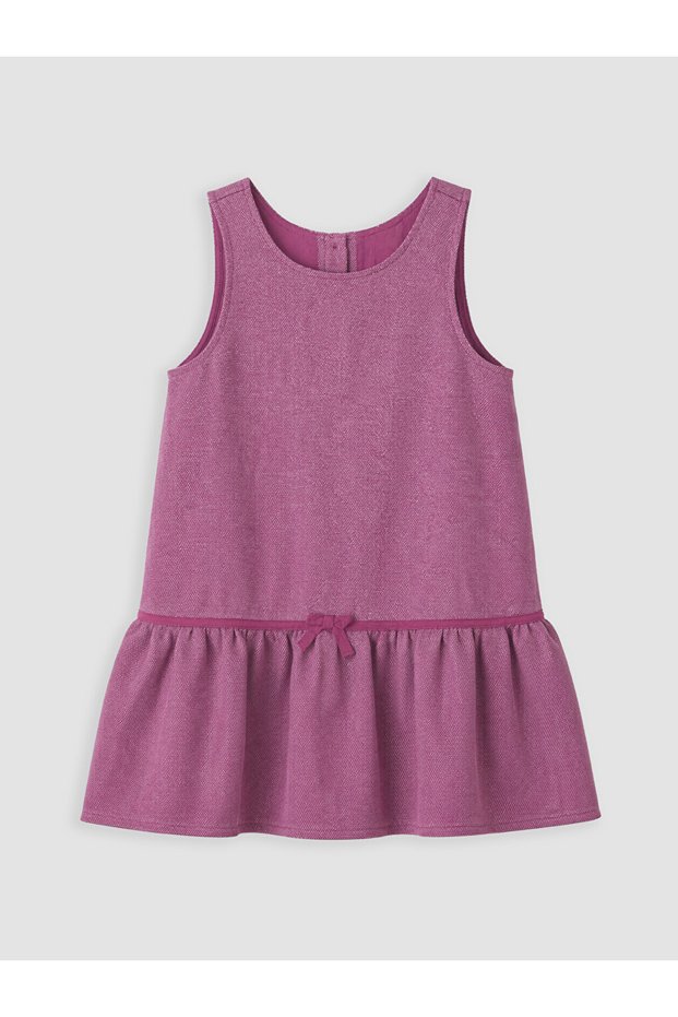 Rmz Gi̇yi̇m Farkiyla Zero Roba Collar Bow Detailed Girls' Dress