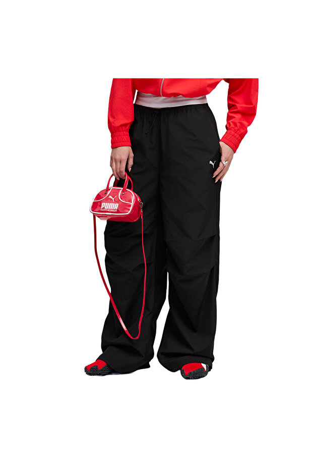 Wardrobe Essentials Parachute Women's Black Casual Style Sweatpants 63204401