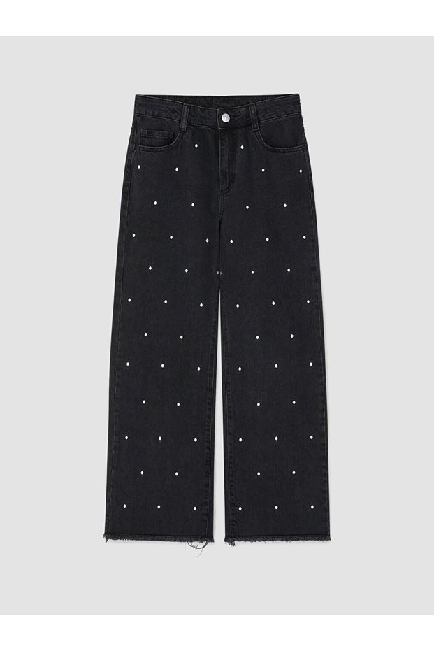 Lcw Kids Wideleg Polka Dot Girls' Jean Pants