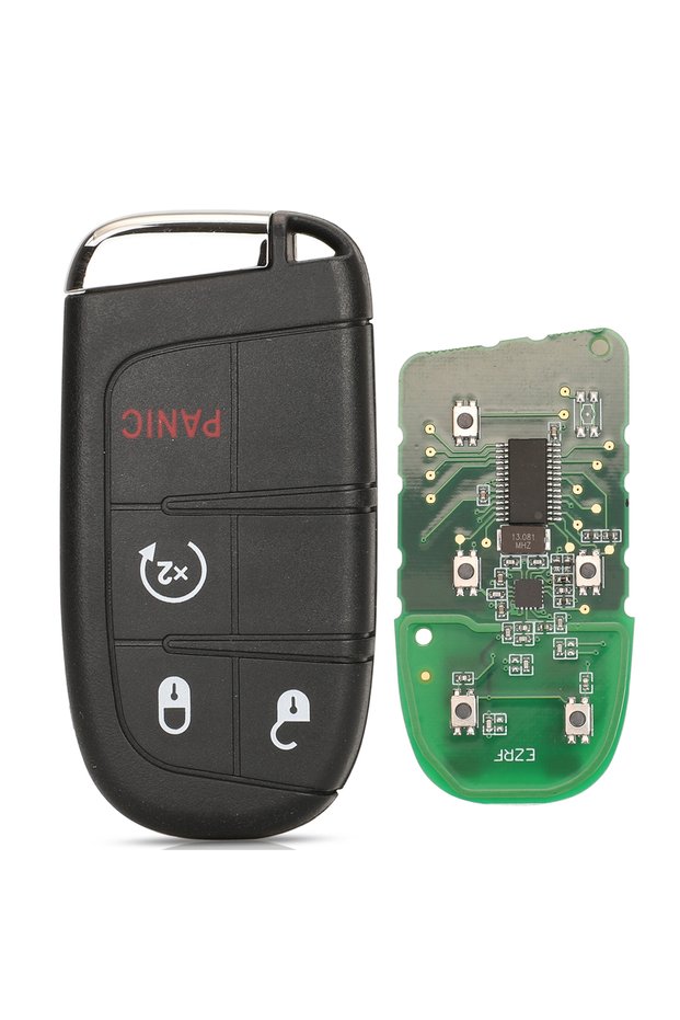 for Compass 4 Buttons Start jingyuqin Aftermarket Smart Remote Key 433mhz 4A Keyless for Jeep Renega