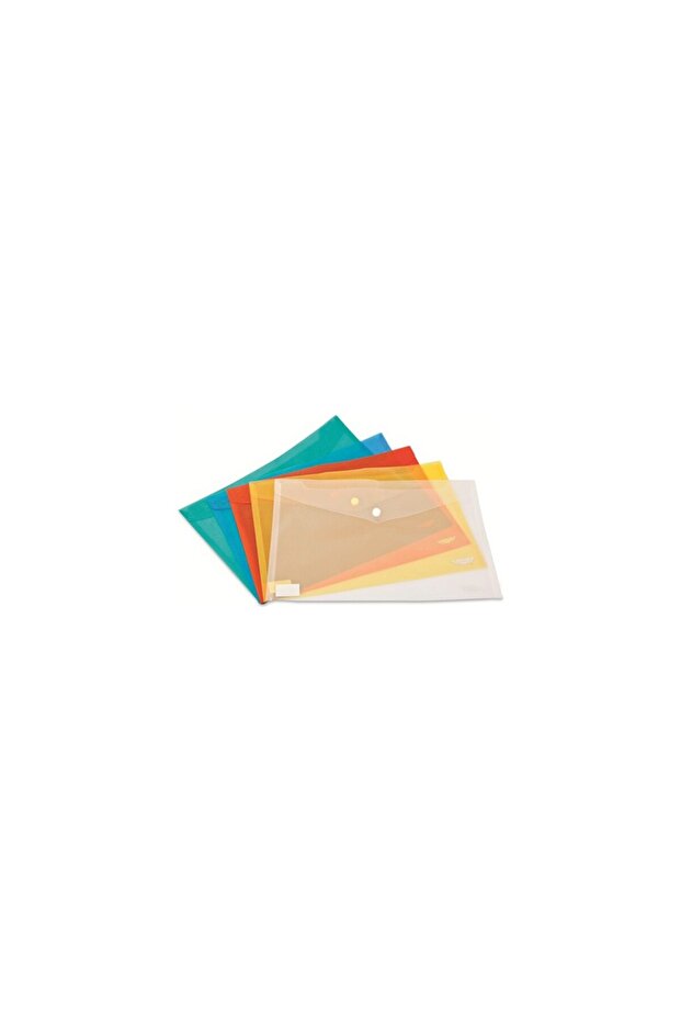 Snap Fastener File Document Envelope Red 3101