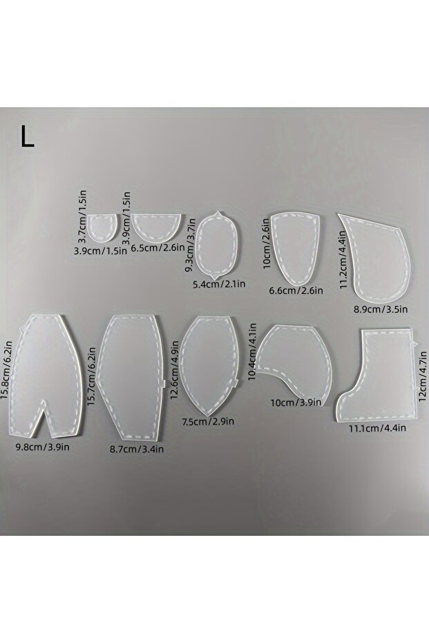 L YOMDID Memory Bears Sewing Template For Beginner Patchwork Ruler DIY Child Toys Acrylic Template .