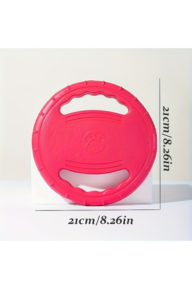Red EVA Flying Disc Dog Training Toy Puppy Outdoor Interactive Game Playing Supplies Pet Chewing Fly