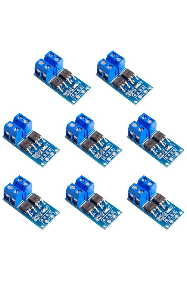8 قطع 15 أمبير 400 واط MOSFET مفتاح تشغيل وحدة محرك منظم PWM لوحة تحكم تيار مستمر 5 فولت - 36 فولت إلكتروني S
