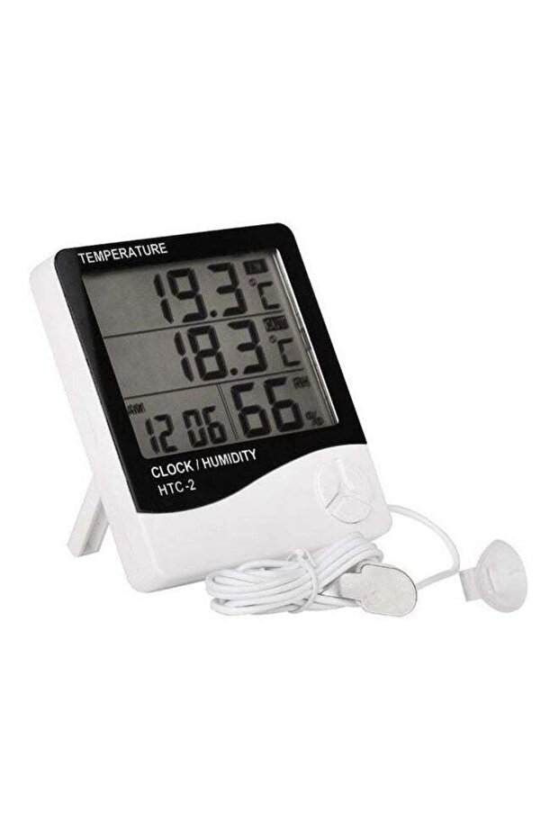 Digital LCD Hygrometer White/Black