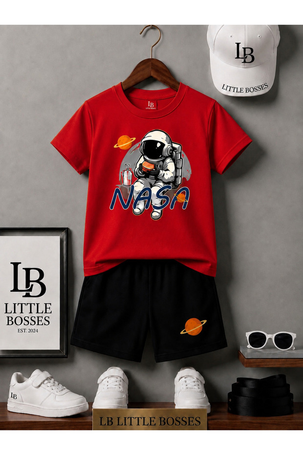 Bottom Top Shorts T-Shirt (Astronaut)
