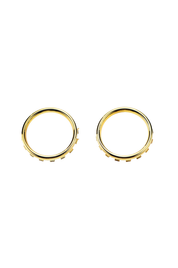 gold JCD 2pcs Thumbstick Accent Rings For XBOX ONE ELITE Controller Replacement Parts