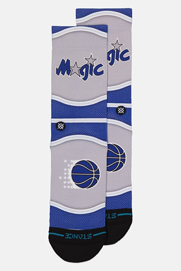 x NBA Men Graphic Print Crew Cut Socks, Multicolor